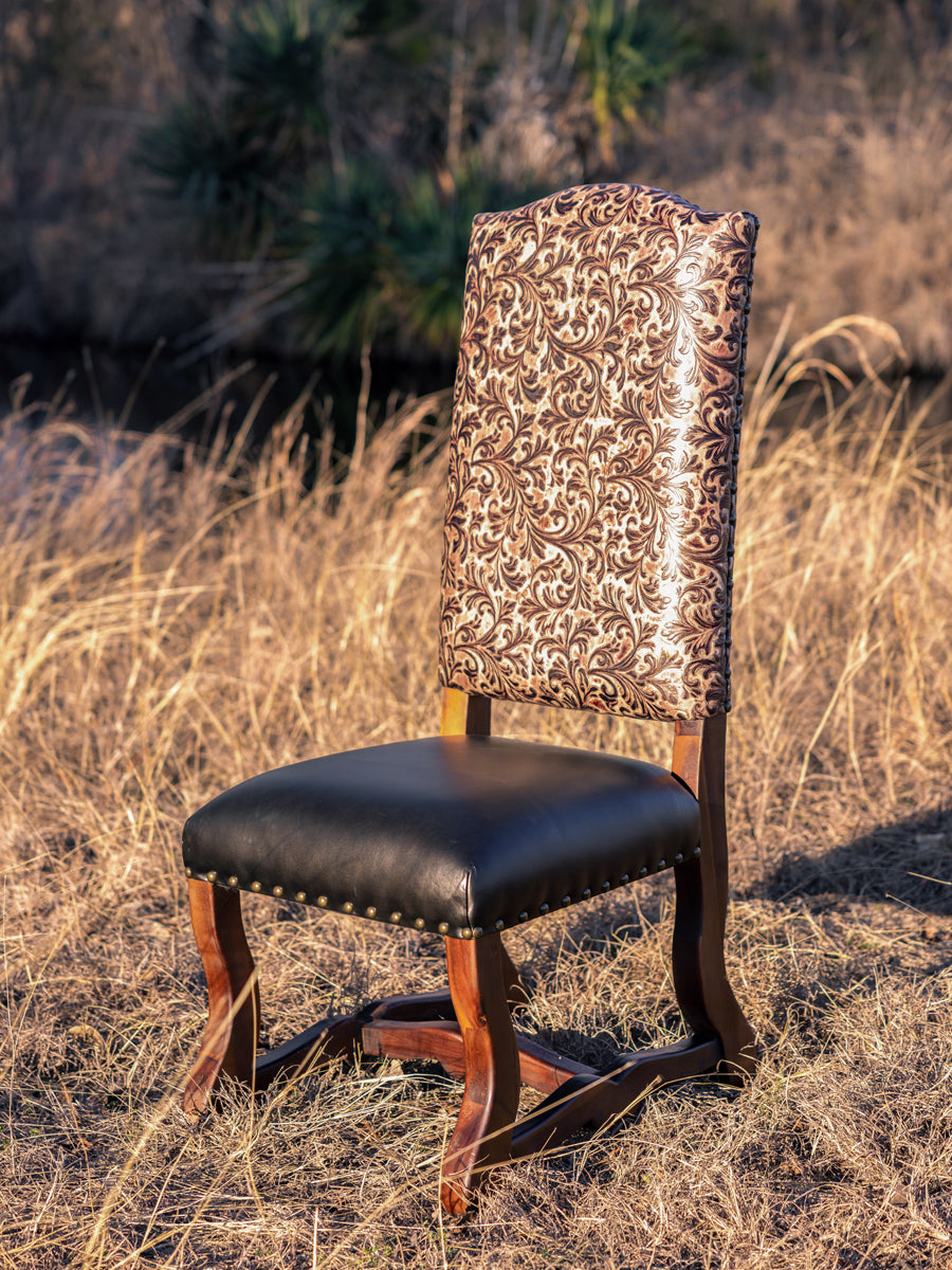 Grace Dining Chair - Floral Embossed