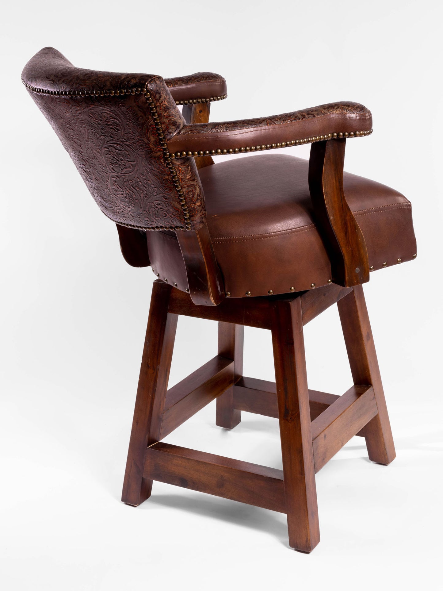 Trophy Barstool- Full Floral Embossed