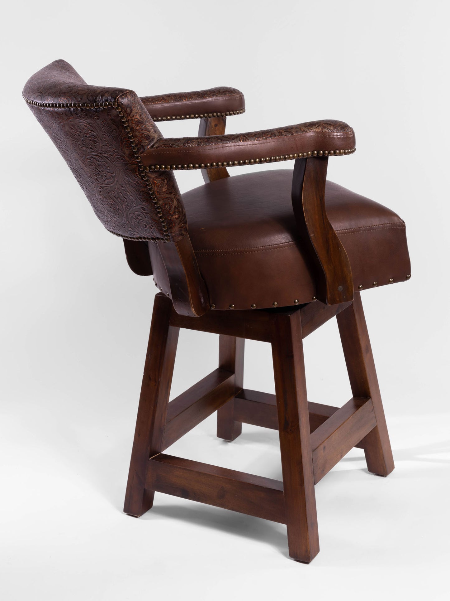 Trophy Barstool- Full Floral Embossed