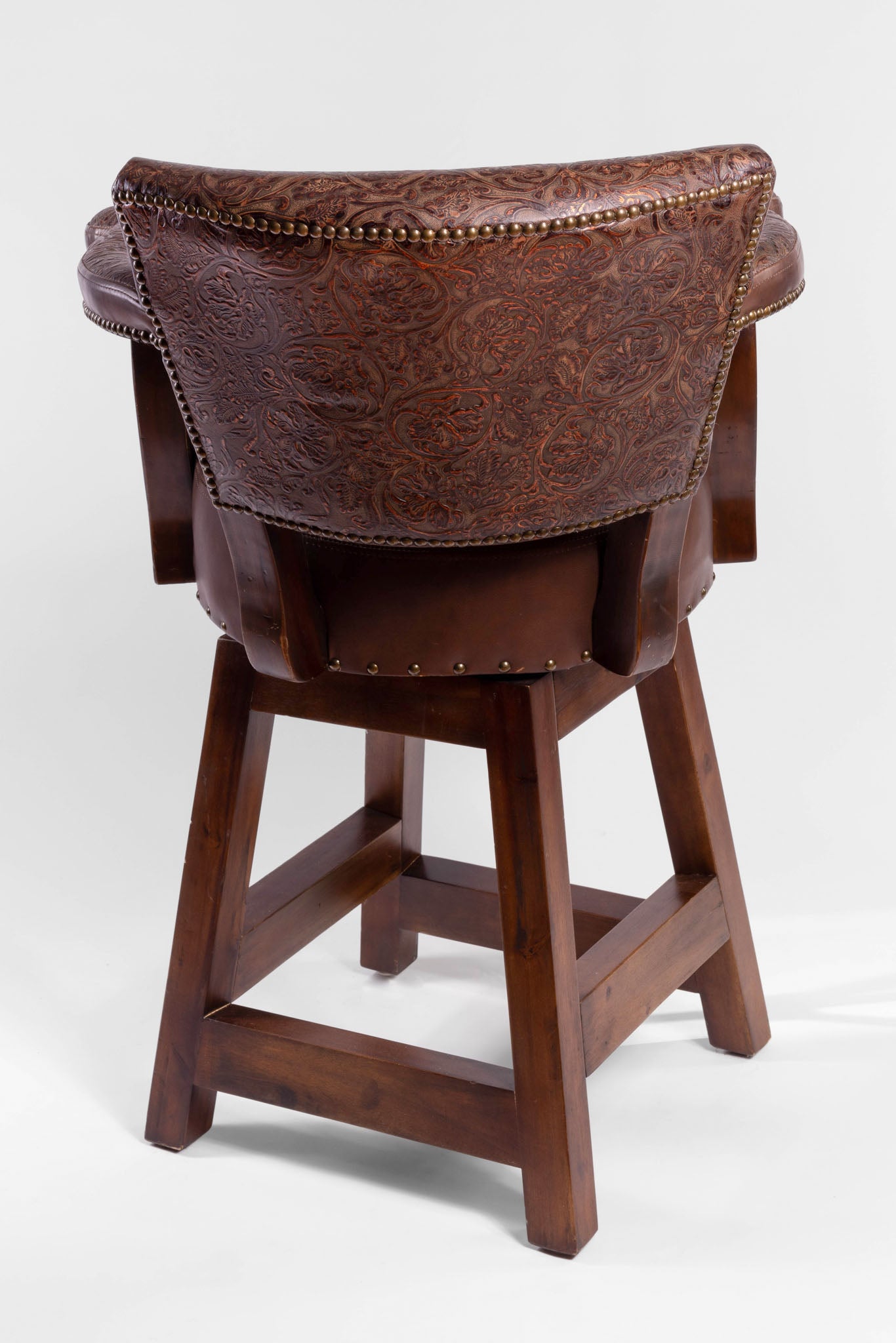 Trophy Barstool- Full Floral Embossed