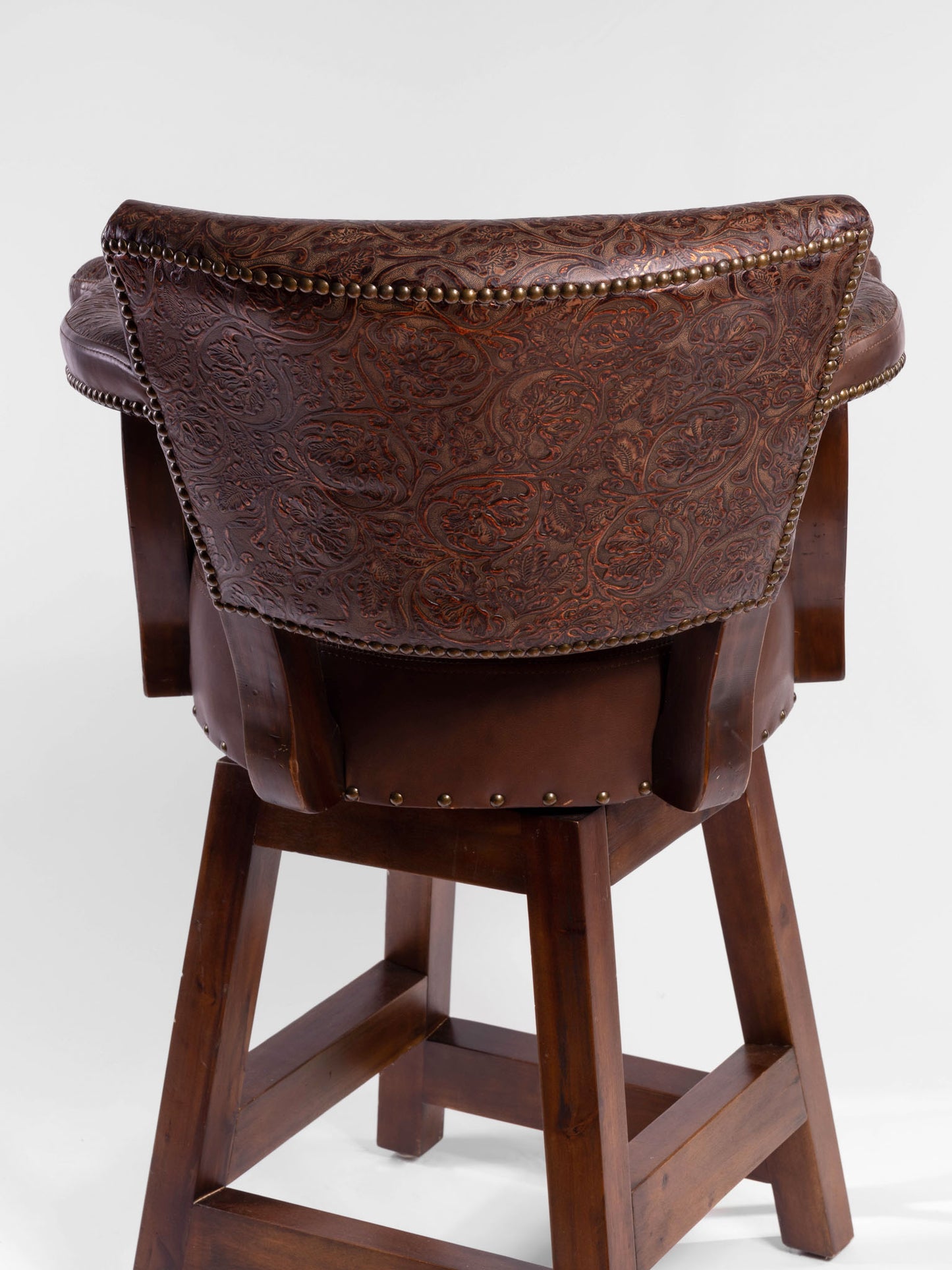 Trophy Barstool- Full Floral Embossed