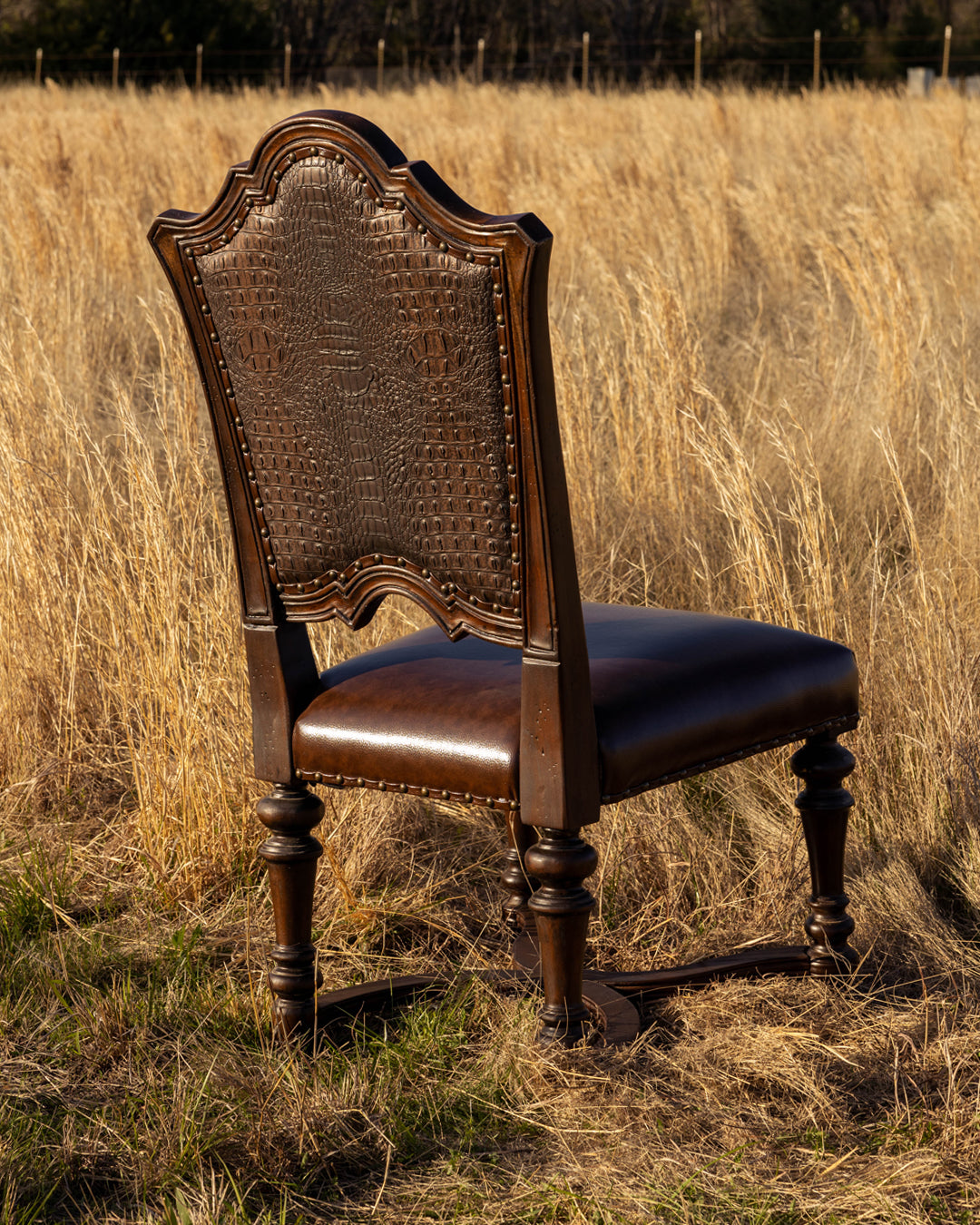 Lynn Brown Croc Dining Chair