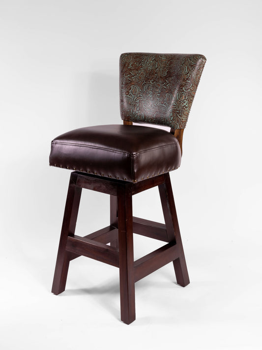 Bronze Barstool- Turquoise