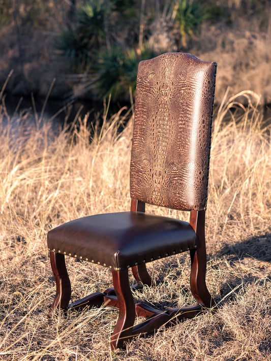 Grace Dining Chair- Brown Croc