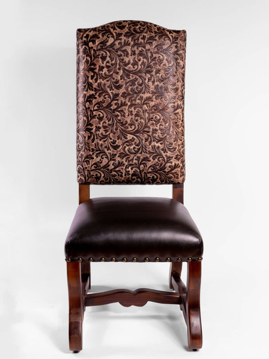 Grace Dining Chair - Floral Embossed