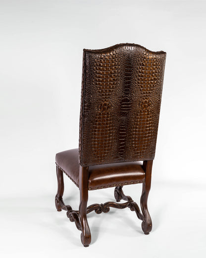 Grace Dining Chair- Brown Croc