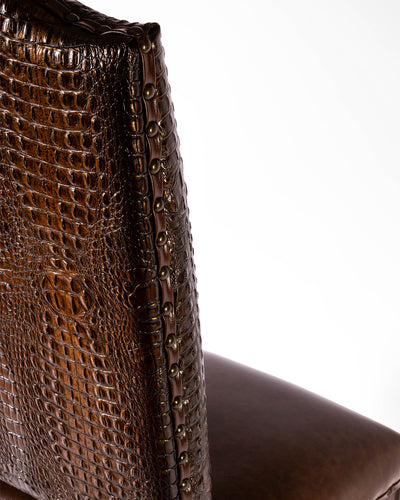 Grace Dining Chair- Brown Croc